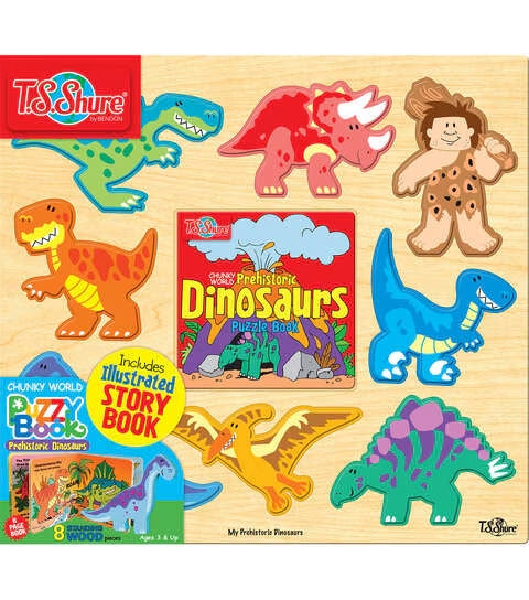 TSS CHUNKY WORLD DINOSAURS PUZZLE AND BOOK