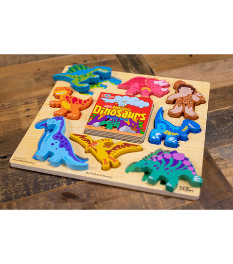 TSS CHUNKY WORLD DINOSAURS PUZZLE AND BOOK