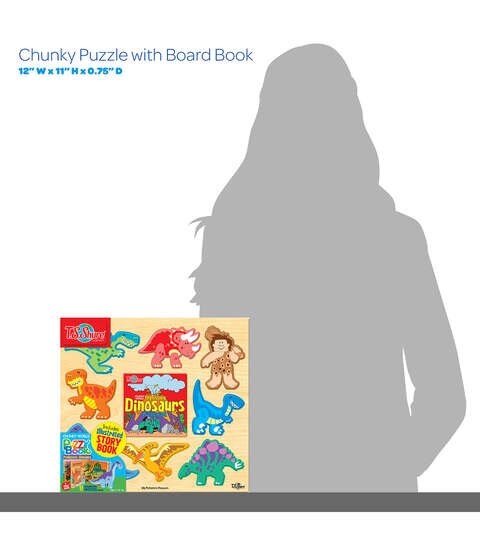 TSS CHUNKY WORLD DINOSAURS PUZZLE AND BOOK