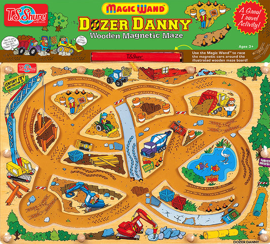 TS SHURE WOOD MAGNET MAZE - DOZER DANNY