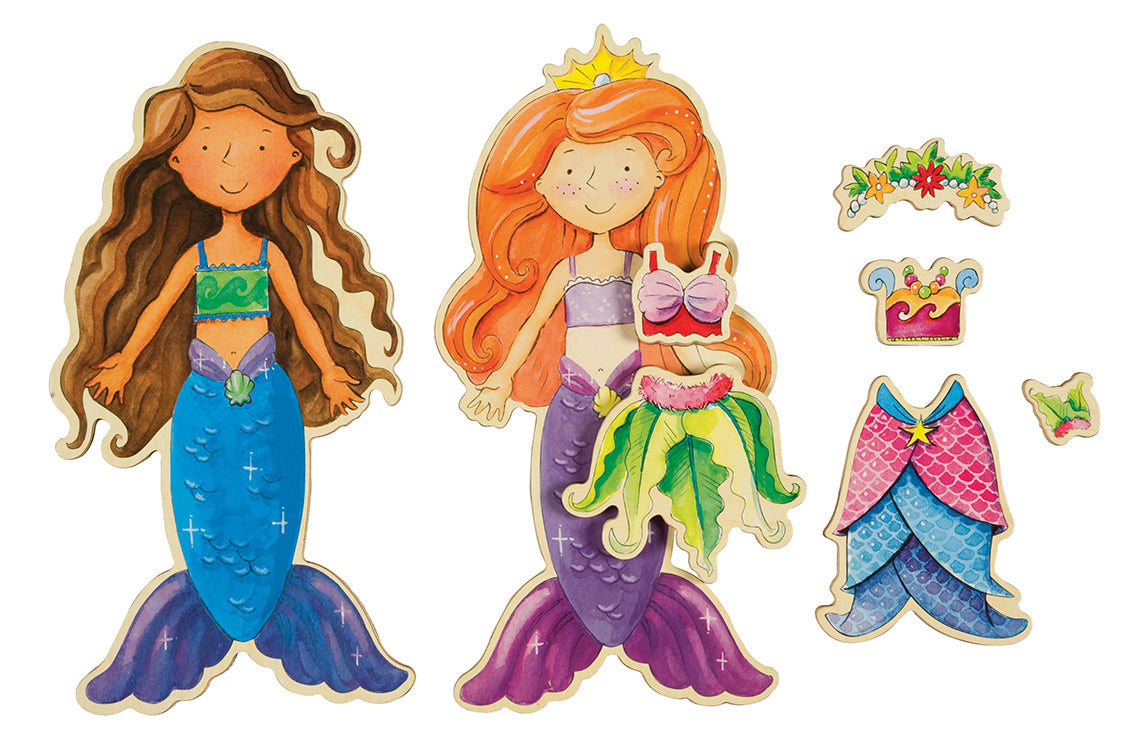 TS SHURE WOOD DRESSUP DAISY GIRLS MERMAIDS