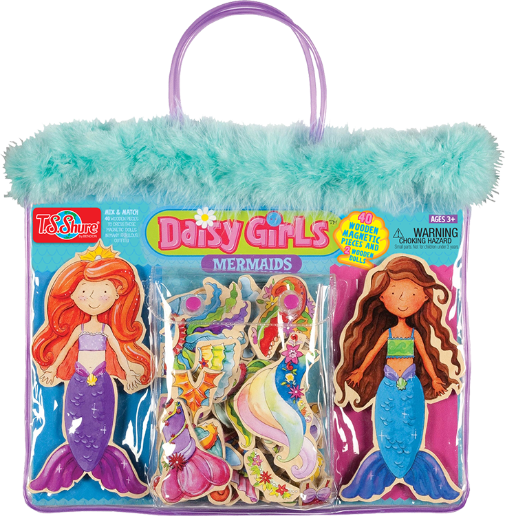 TS SHURE WOOD DRESSUP DAISY GIRLS MERMAIDS