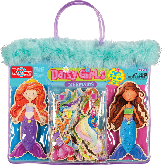 TS SHURE WOOD DRESSUP DAISY GIRLS MERMAIDS