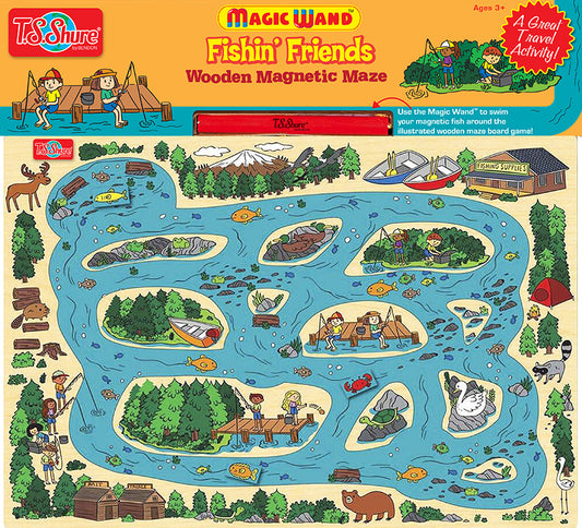 TS SHURE WOOD MAGNET MAZE - FISHIN’ FRIENDS