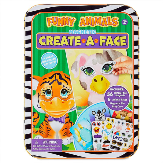 ANIMAL FACE MAGNETIC GAME TIN