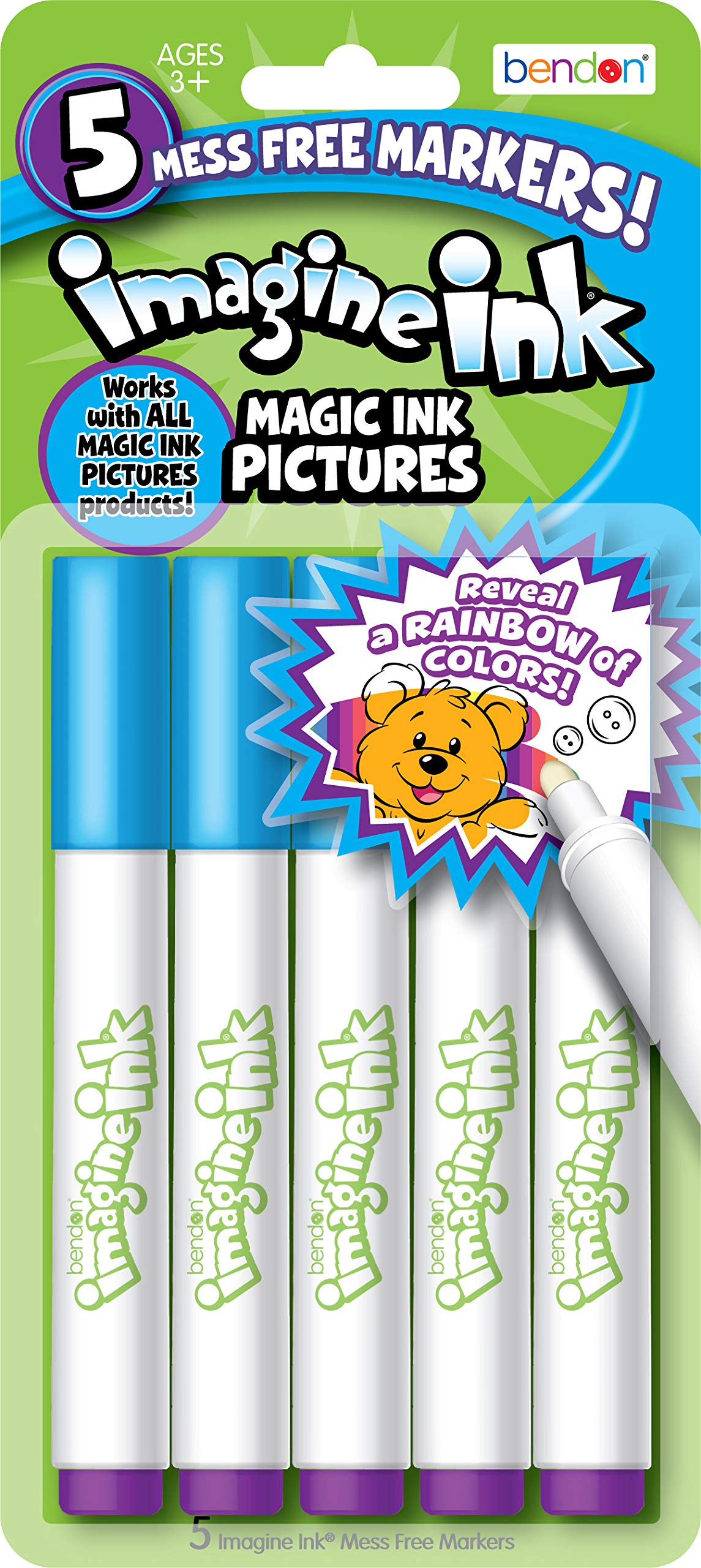 5 PACK IMAGINE INK MARKERS