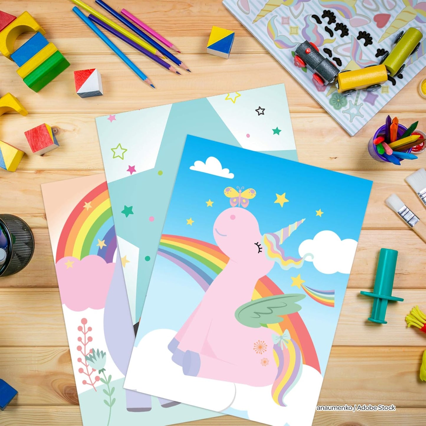 BENDON UNICORN COLOR AND ACTIVITY WITH CRAYONS