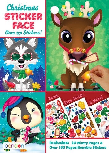 CHRISTMAS MINI STICKER FACE PAD PDQ V3