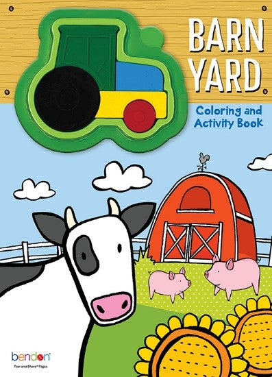 SHAPED CRAYON BOOK BARN YARD